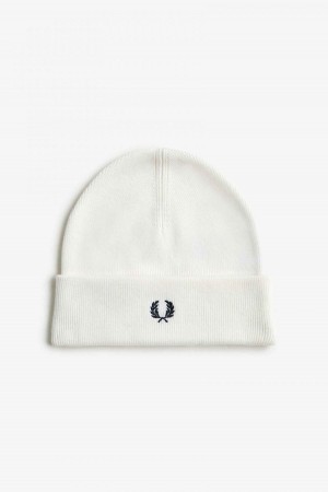 Bonnet Fred Perry Classiche Accessories Blanche Noir | EFRVG82443