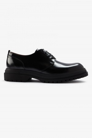 Chaussure Fred Perry Derby Femme Noir | FRQAV61523