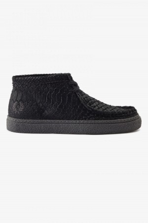 Chaussure Fred Perry Mid Dawson Homme Noir | DFRKV46757