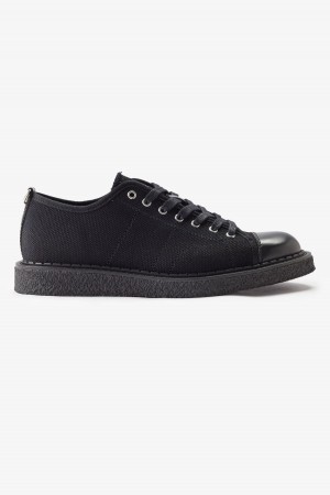 Chaussure Fred Perry Tela Monkey Femme Noir | FRCVG41701