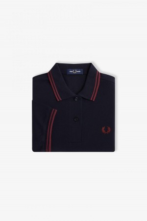 Fred Perry Shirt Fred Perry G3600 Femme Bleu Marine | FREGJ53903