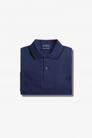 Fred Perry Shirt Fred Perry M1212 Homme Bleu Marine Bleu Noir | FRQCS40371