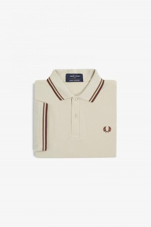 Fred Perry Shirt Fred Perry M12 Homme Noir Marron | FRCIF62657