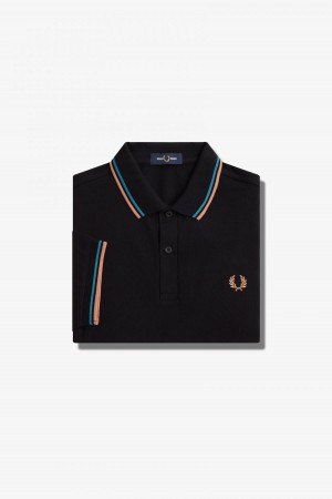 Fred Perry Shirt Fred Perry M3600 Homme Noir Bleu Noir | QFRWA70438