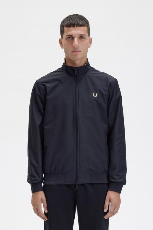 Manteaux Fred Perry Brentham Homme Noir | FREGJ23395