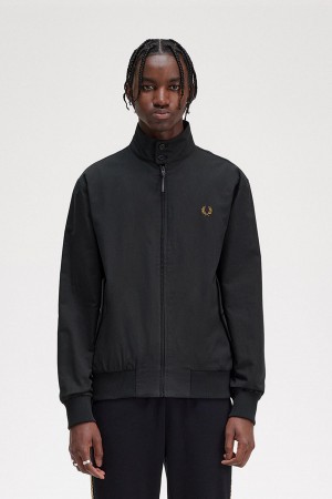 Manteaux Fred Perry Harrington Homme Noir | YFRGT13329