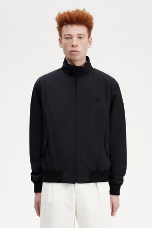 Manteaux Fred Perry Harrington Homme Noir | FRZDE12034