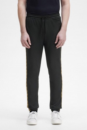 Pantalons Fred Perry Taped Piste Pants Homme Noir | BFRSD72030