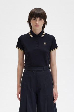 Polos Fred Perry G12 Femme Noir | DFRKV20334