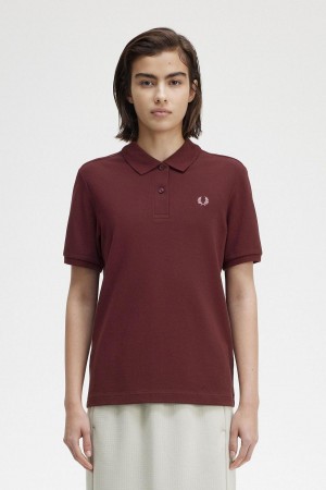 Polos Fred Perry G6000 Femme Rose Rose | FRXMI51869