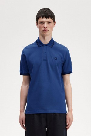 Polos Fred Perry M12 Homme Bleu Marine Bleu Marine | FFRUI27962