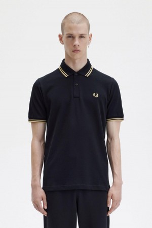 Polos Fred Perry M12 Homme Noir | FRDFL65267