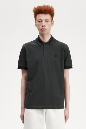 Polos Fred Perry M2 Homme Vert Noir | YFRVQ83793