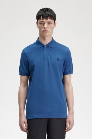 Polos Fred Perry M6000 Homme Bleu Noir | FRJKU38005