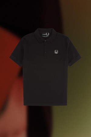 Polos Fred Perry Slim Fit Polo Shirt Homme Noir | FRQCS10164