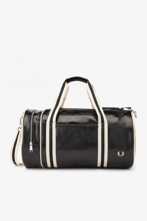 Sac Fred Perry Classiche Barrel Accessories Noir | FRQAV50686