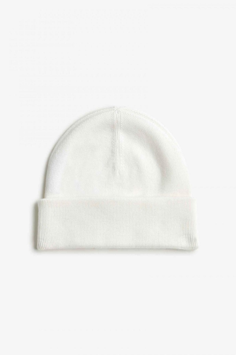 Bonnet Fred Perry Classiche Accessories Blanche Noir | EFRVG82443