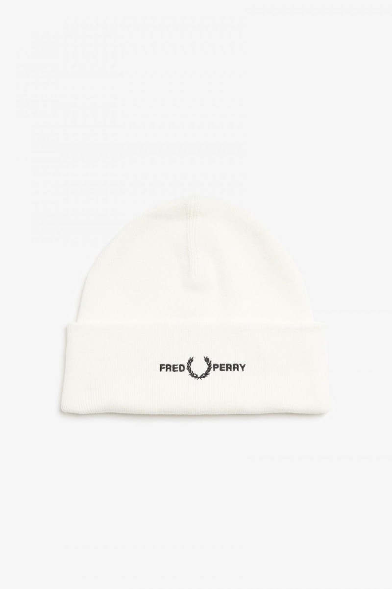 Bonnet Fred Perry Graphique Accessories Blanche | ZFRNQ65715