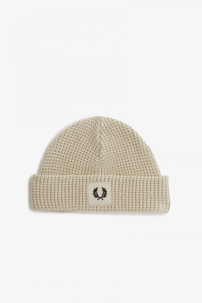 Bonnet Fred Perry Waffle Knit Accessories Noir | BFRSO90506