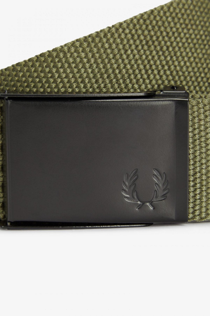 Ceinture Fred Perry Graphique Branded Webbing Accessories Vert | FREAH22014