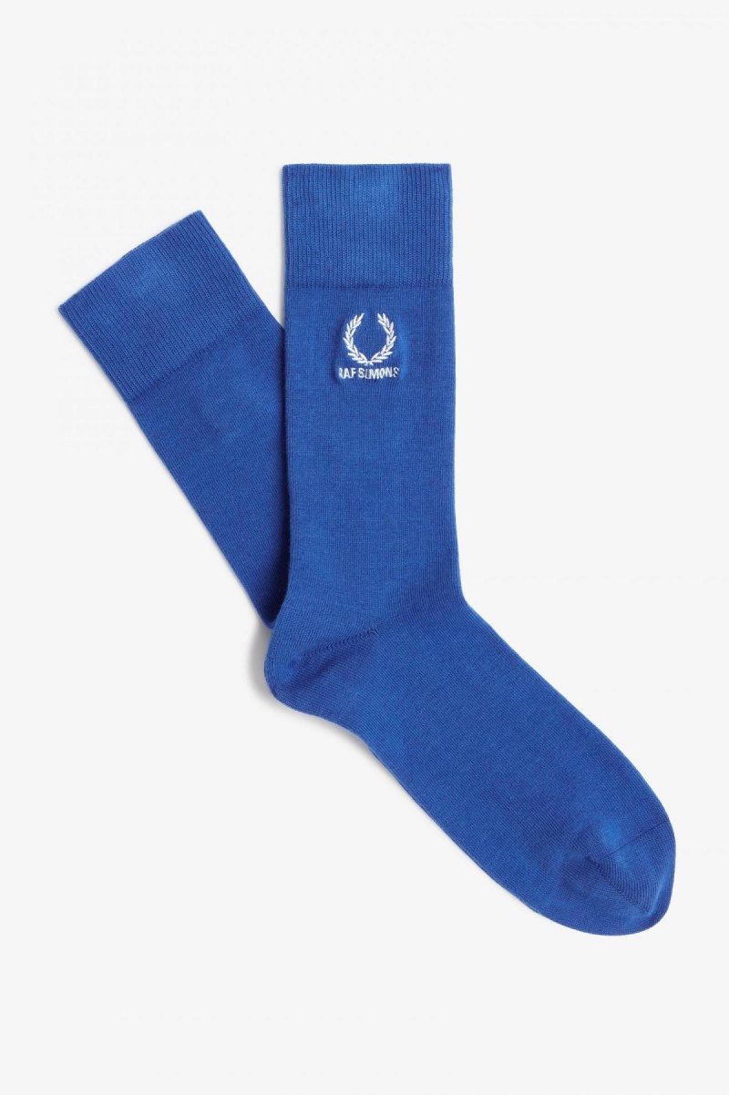 Chaussette Fred Perry Embroided Accessories Bleu Royal Bleu | EFRVG91635