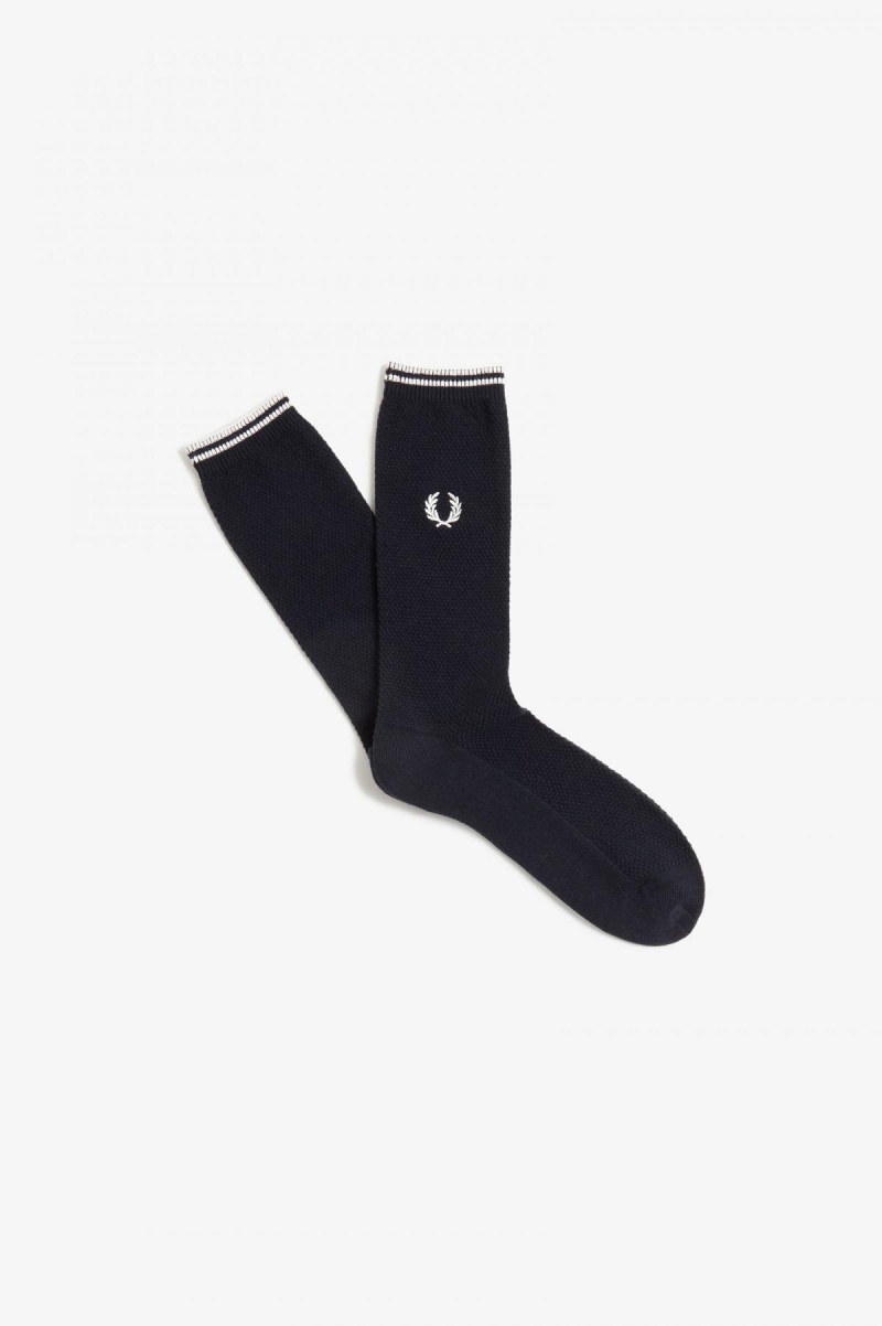 Chaussette Fred Perry Tipped Accessories Noir | FRZDE47028