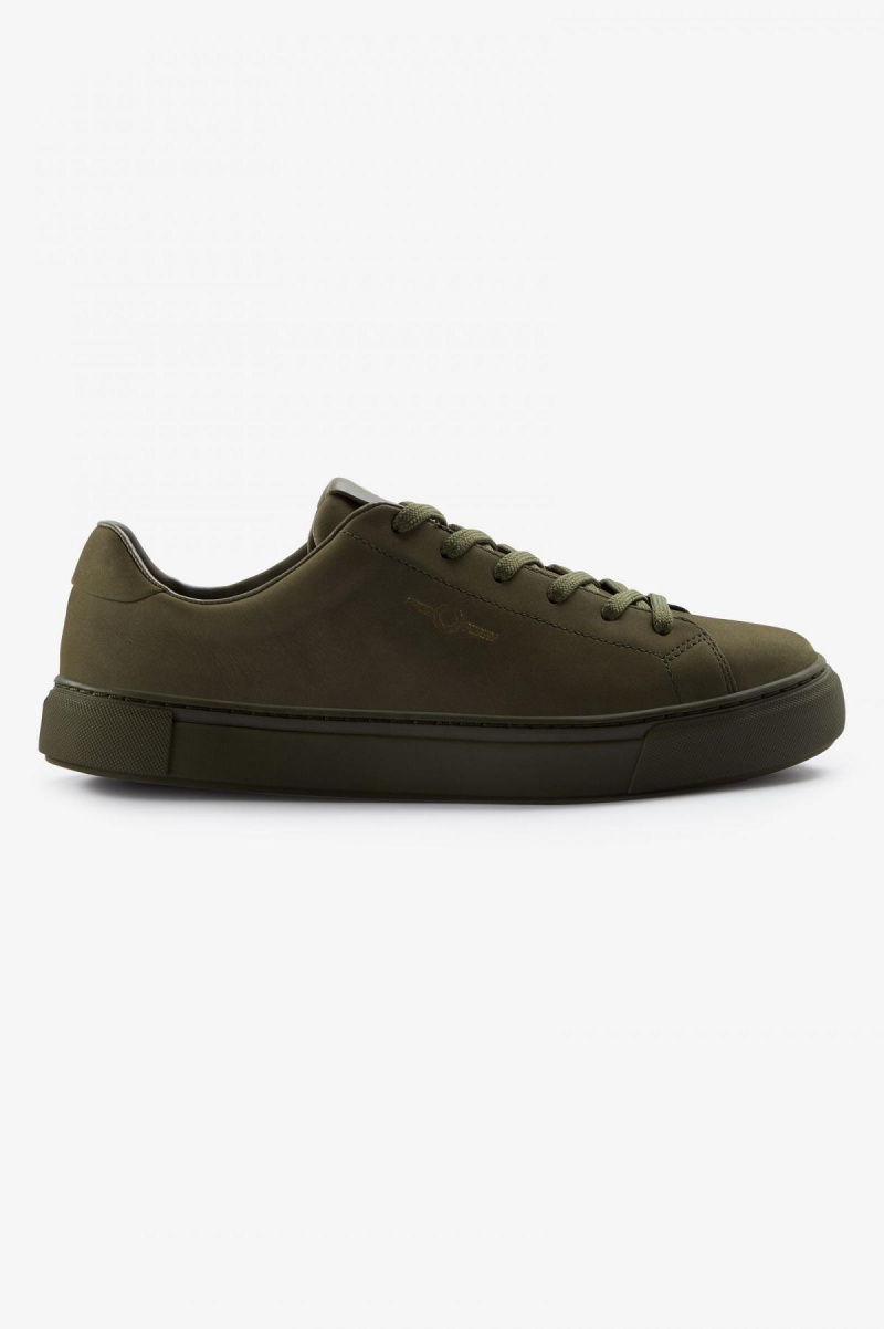 Chaussure Fred Perry B71 Homme Vert Doré | EFRHC83886