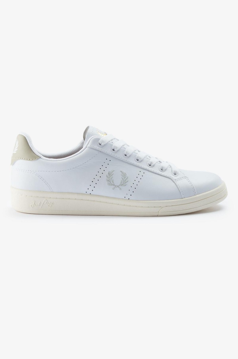 Chaussure Fred Perry B721 Homme Blanche Noir | BFRSO58731