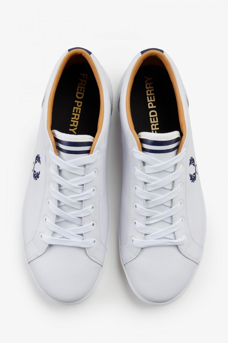 Chaussure Fred Perry Baseline Homme Blanche | SFRVO45340