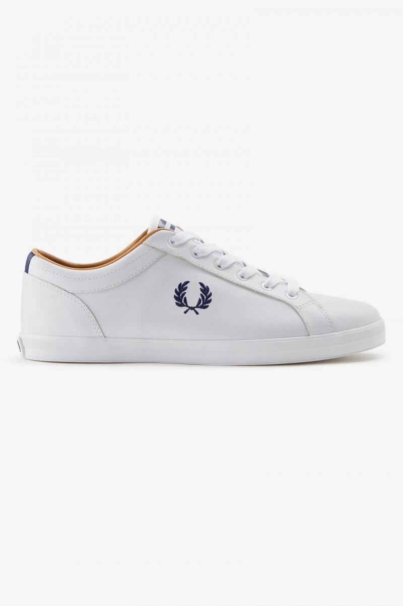 Chaussure Fred Perry Baseline Homme Blanche | SFRVO45340