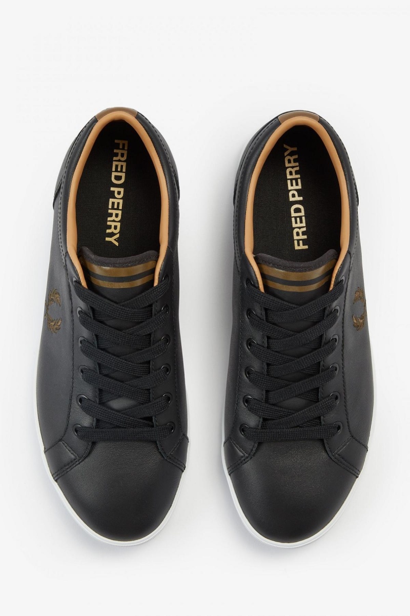 Chaussure Fred Perry Baseline Homme Noir | YFRVQ89999