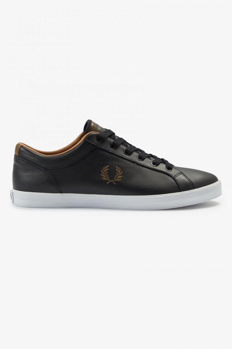 Chaussure Fred Perry Baseline Homme Noir | YFRVQ89999