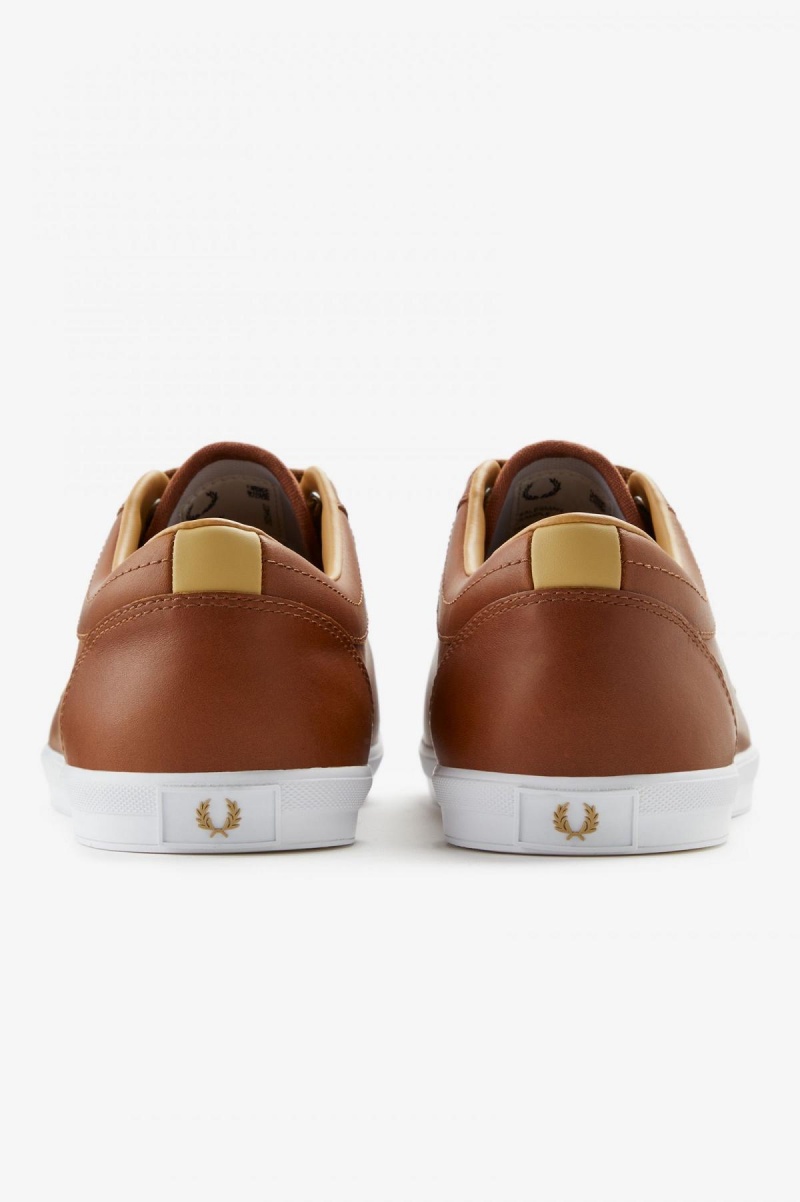 Chaussure Fred Perry Baseline Homme Tan | BFRSO23592