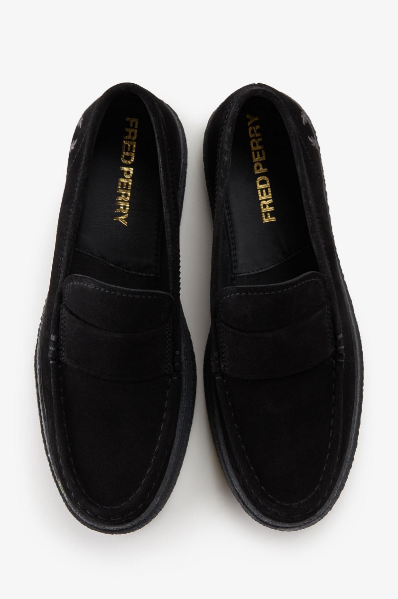 Chaussure Fred Perry Dawson Loafer Homme Noir | PFRQX83406