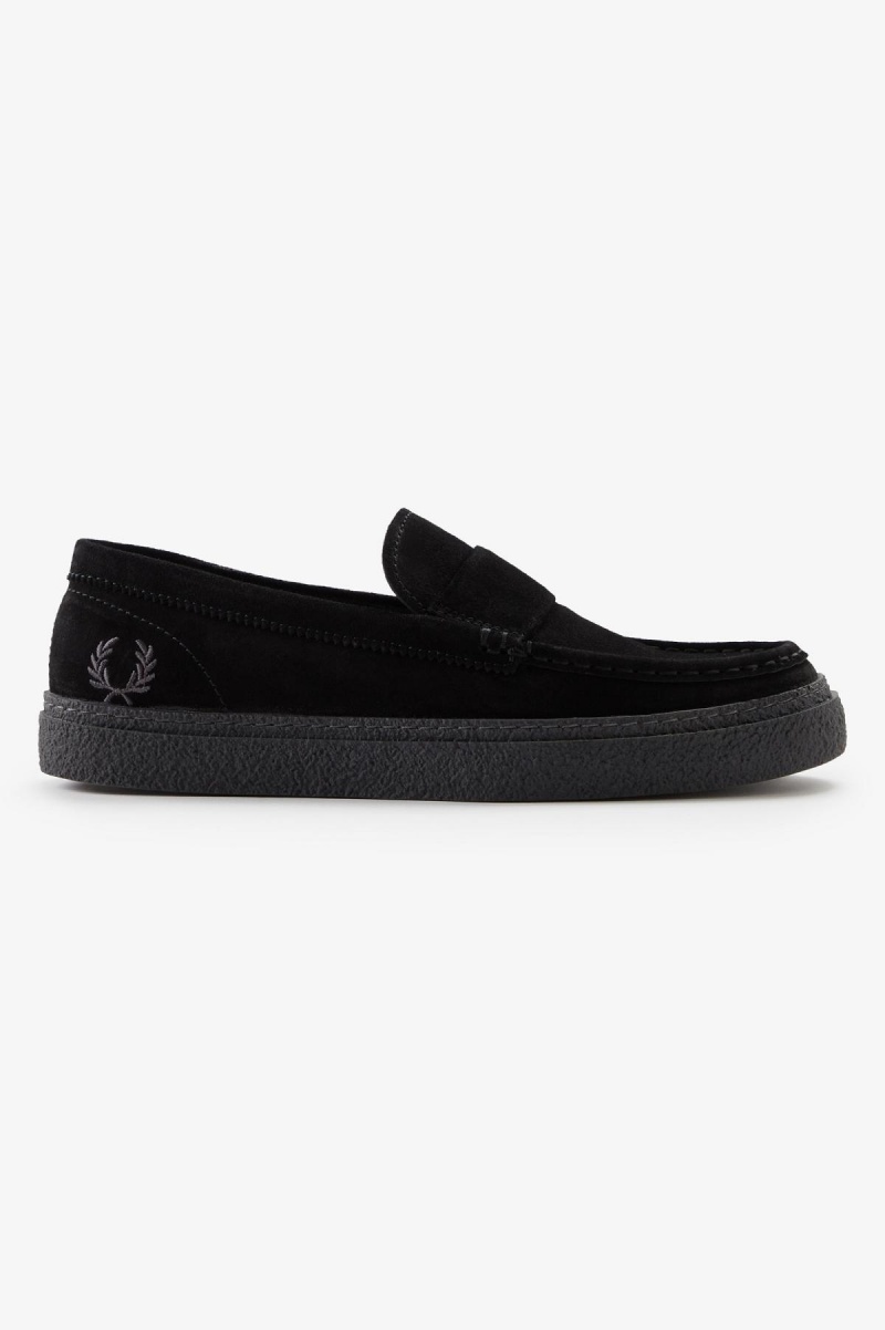 Chaussure Fred Perry Dawson Loafer Homme Noir | PFRQX83406