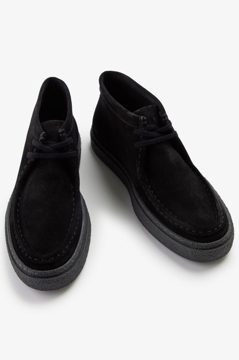 Chaussure Fred Perry Dawson Mid Homme Noir | DFRKV96791