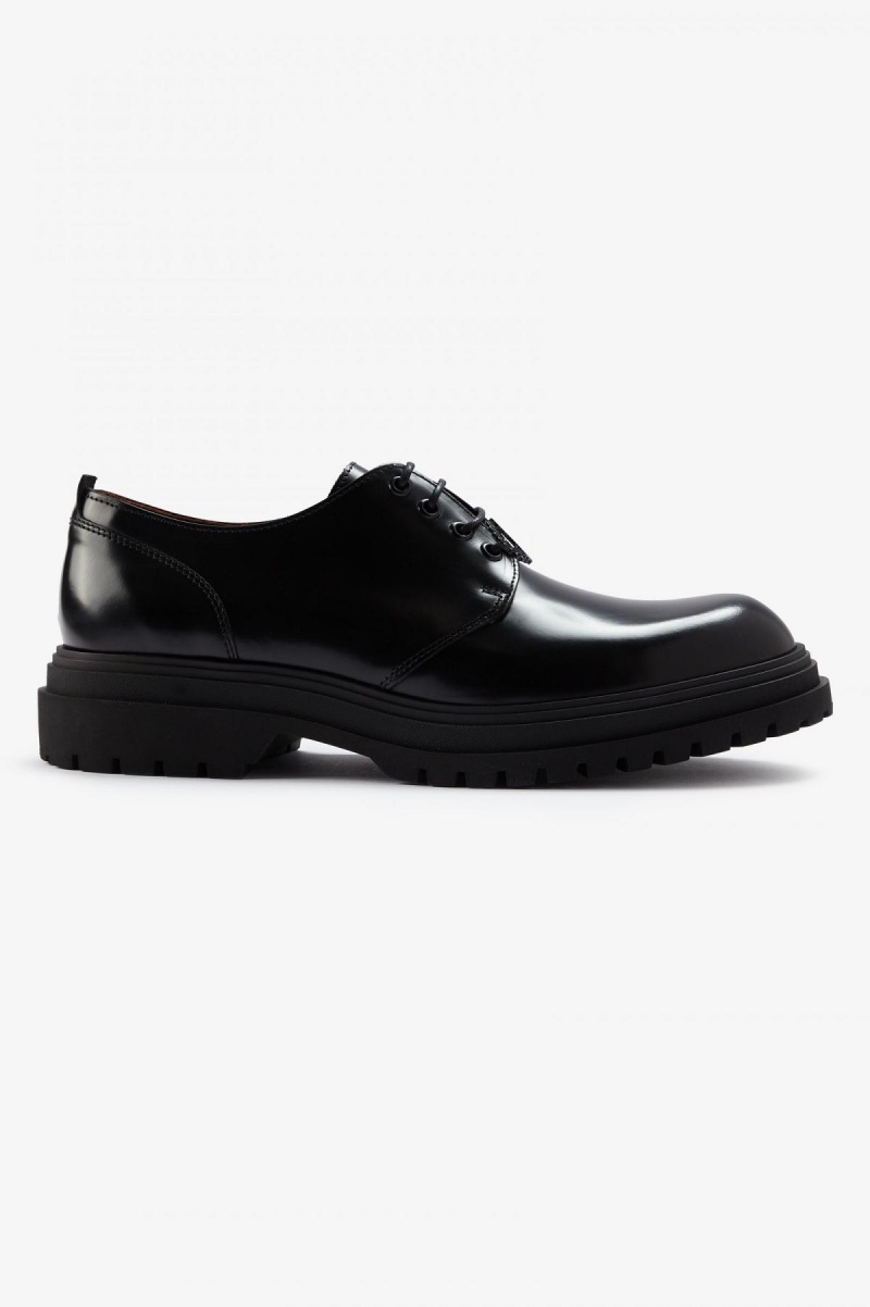 Chaussure Fred Perry Derby Femme Noir | FRQAV61523