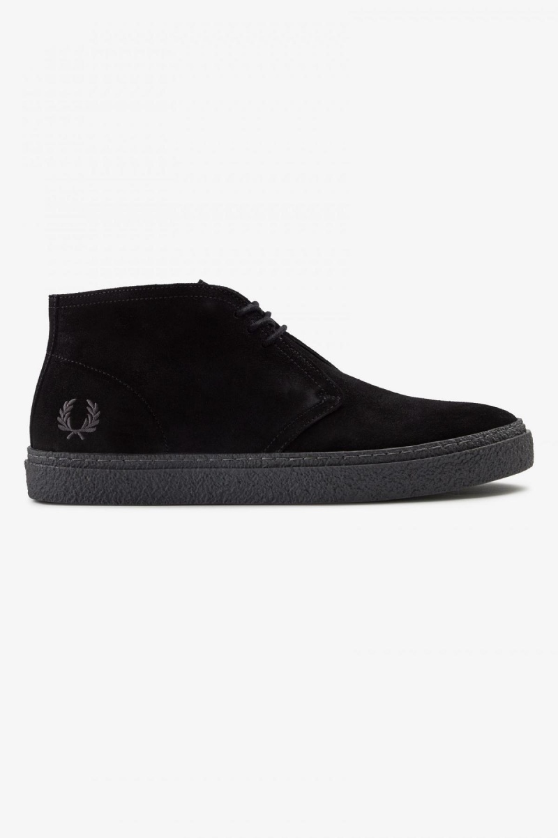 Chaussure Fred Perry Hawley Homme Noir | FRJVR31218