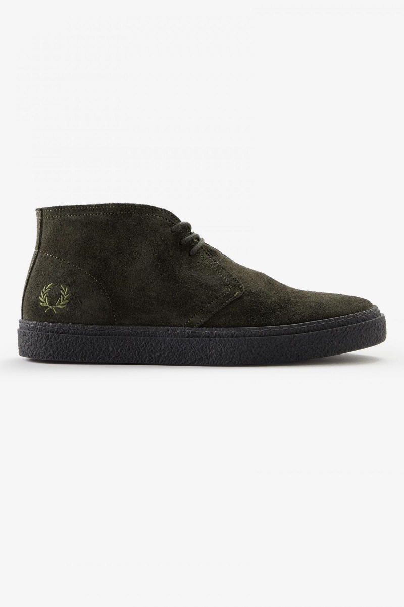 Chaussure Fred Perry Hawley Homme Vert | FRICD97678