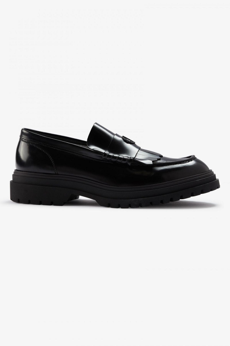 Chaussure Fred Perry Loafer Femme Noir | QFRWA48634