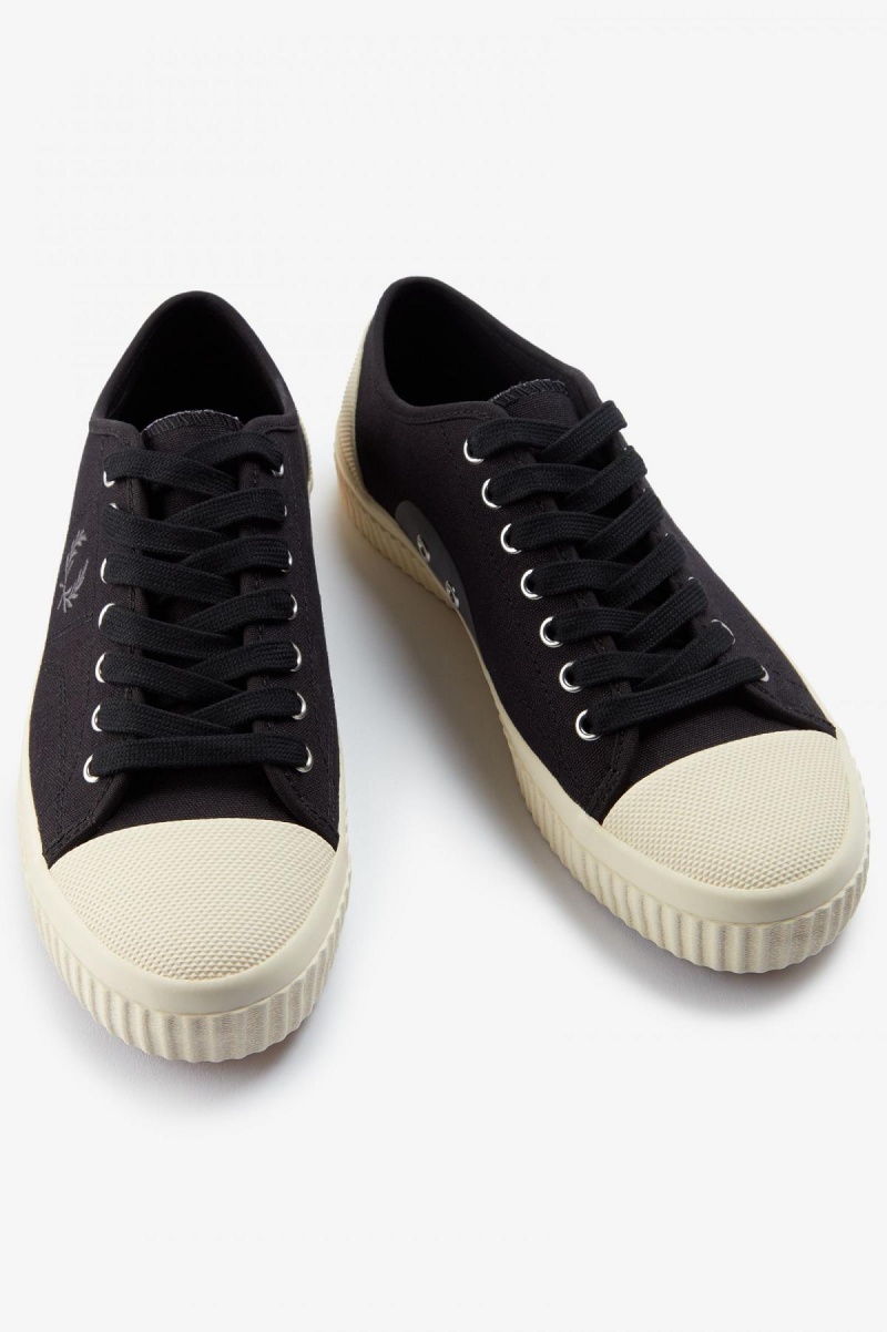 Chaussure Fred Perry Low Hughes Femme Noir | DFRVO58070