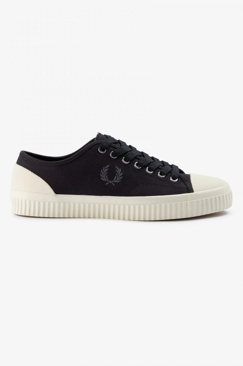 Chaussure Fred Perry Low Hughes Femme Noir | DFRVO58070