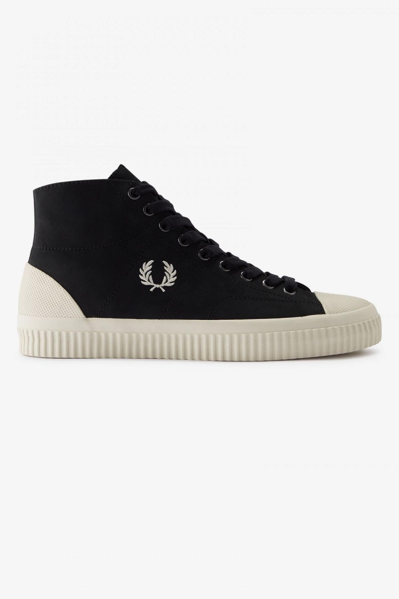 Chaussure Fred Perry Mid Hughes Homme Noir | TFRPQ31511