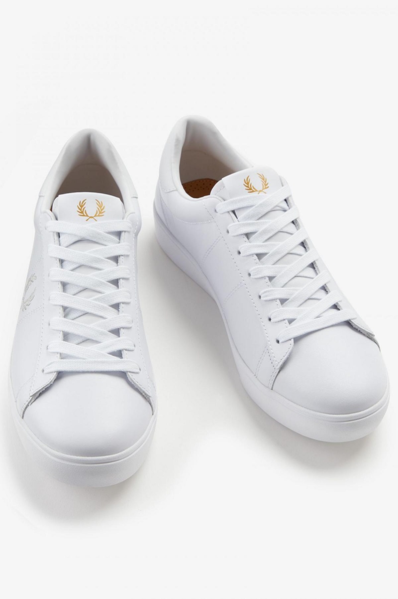 Chaussure Fred Perry Spencer Homme Blanche | LFRTR96822