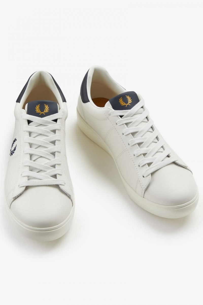 Chaussure Fred Perry Spencer Homme Porcelain | FRCVG53099