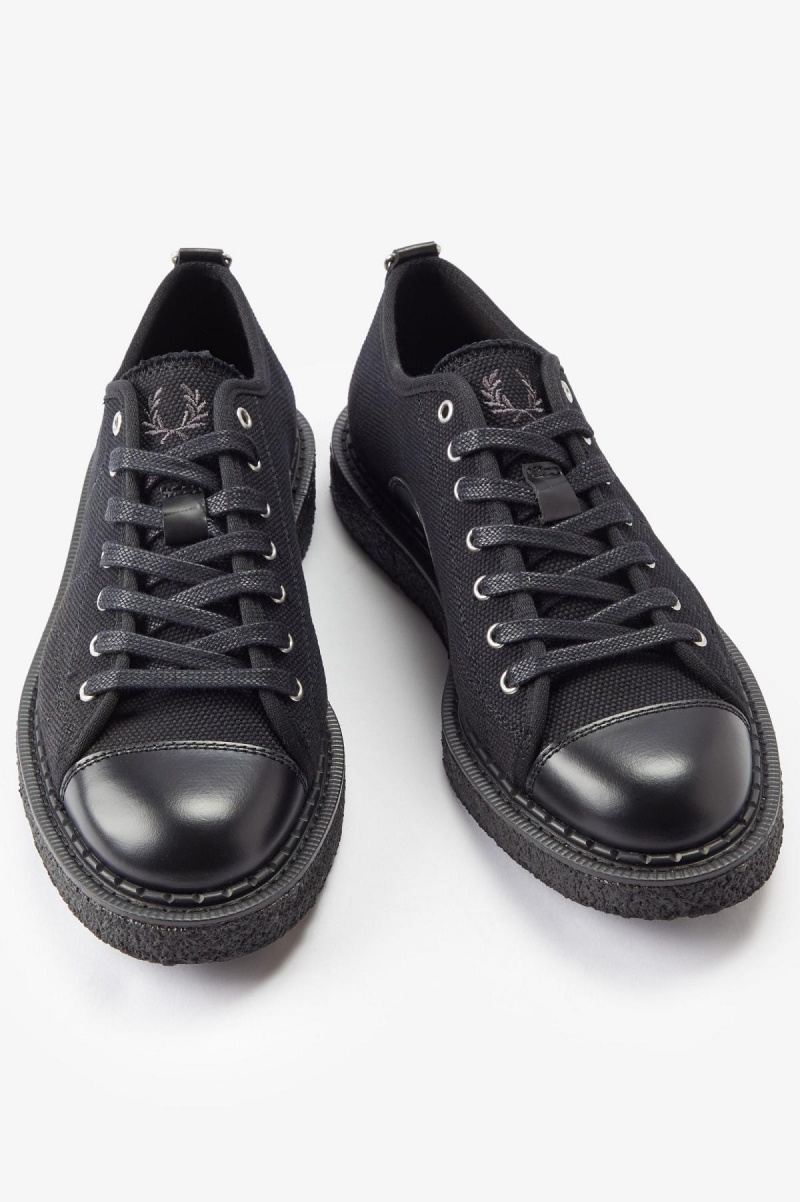 Chaussure Fred Perry Tela Monkey Femme Noir | FRCVG41701