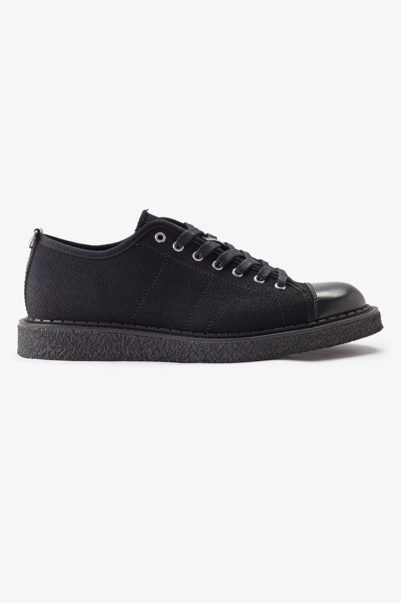 Chaussure Fred Perry Tela Monkey Femme Noir | FRCVG41701