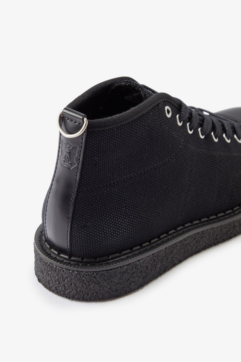 Chaussure Fred Perry Tela Monkey Homme Noir | XFRBH46055