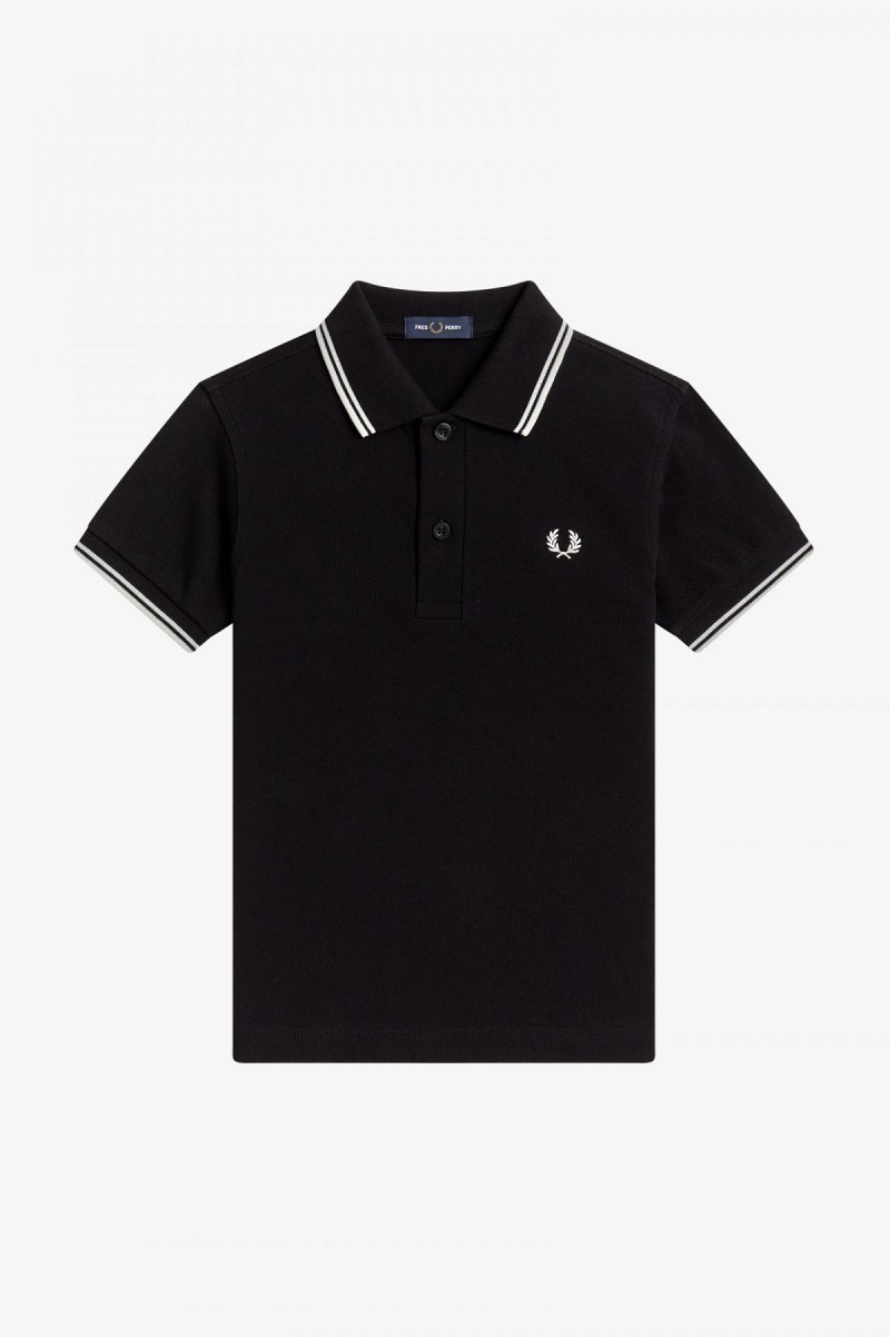 Enfant Fred Perry Kids Twin Tipped Accessories Noir Blanche Blanche | FRCVG41537