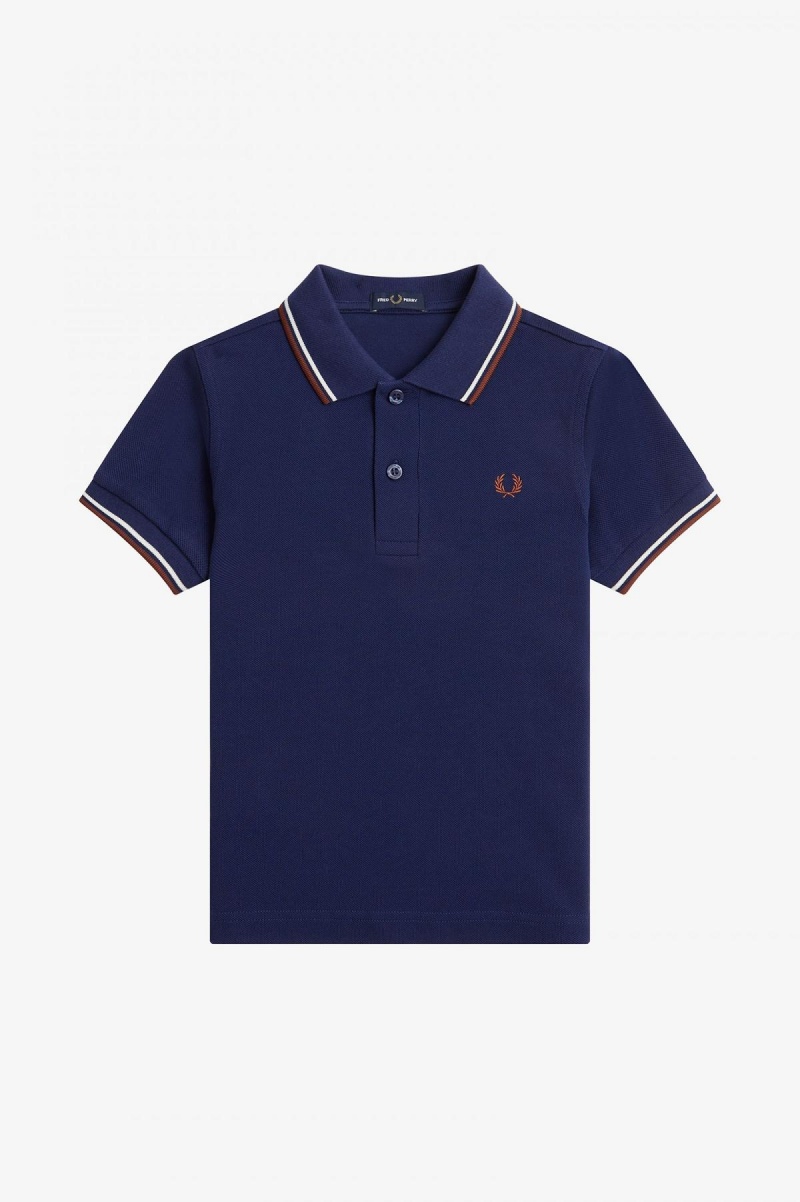 Enfant Fred Perry Kids Twin Tipped Accessories Bleu Marine Marron | FRQAV24991